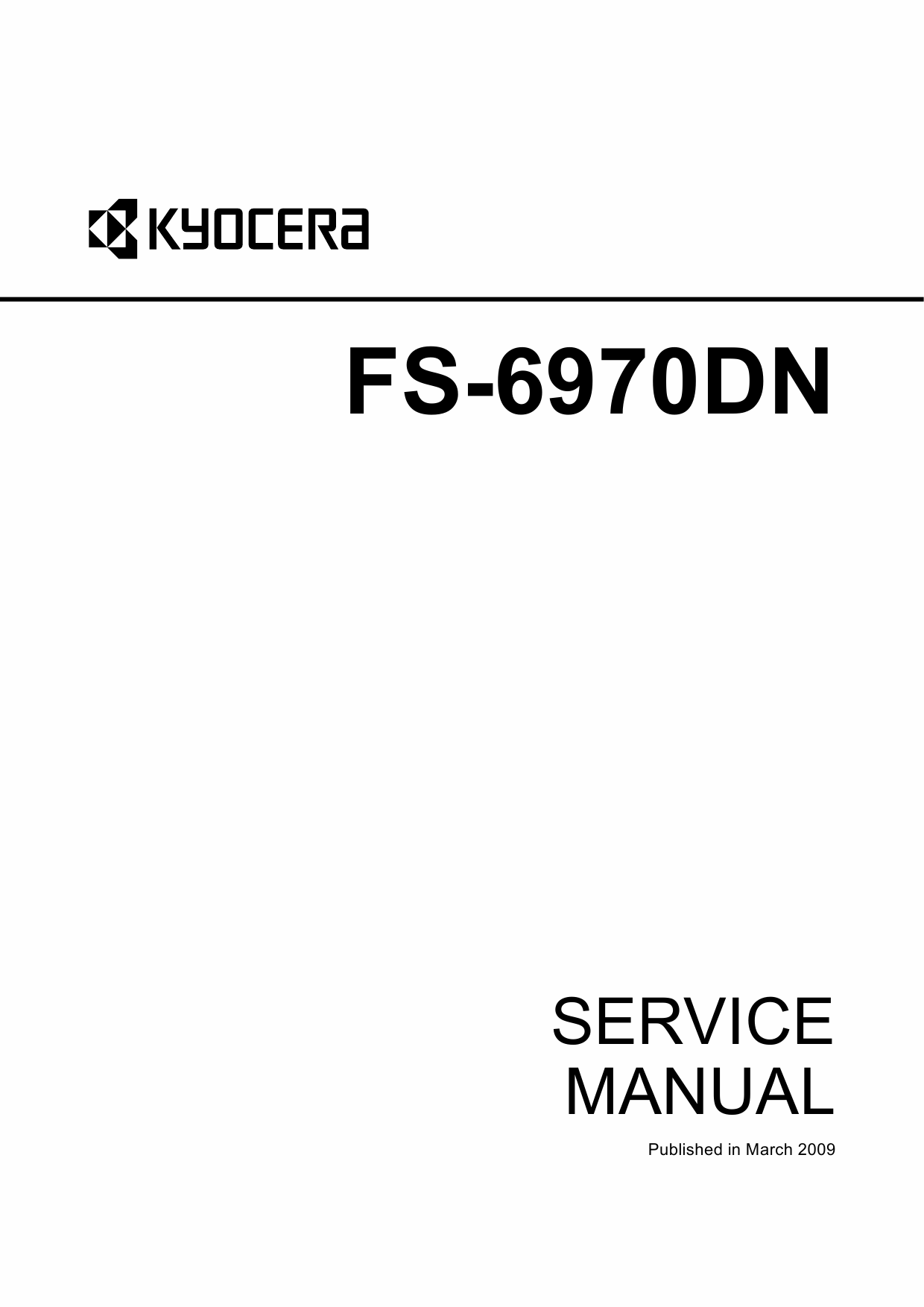 KYOCERA LaserPrinter FS-6970DN Parts and Service Manual-1